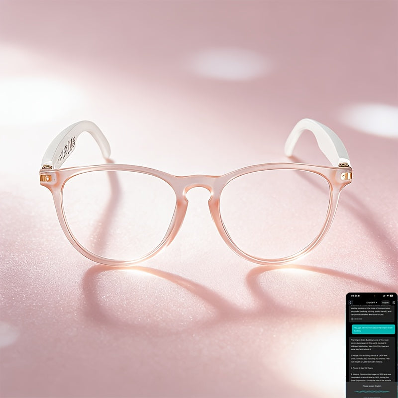 New Smart Translation Glasses, Capable Of Translating 164 Languages, Support Listening to Music And Making Calls, Suitable for Indoor Use And Driving, Universal for Men And Women, Support AI Voice Assistant, Perfect for Holiday Gifts, Valentine's Day
