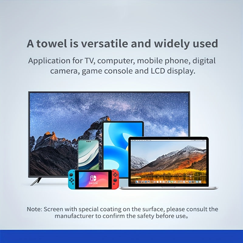 [LCD Screen Cleaning] 40/80 Pieces Per Box Individually Packaged Cleaning - Portable LCD Screen Cleaning for Mobile Phones, Computers, LCD TVs, Tablets, Notebooks, Quick Dust Removal And Stain Removal - Essential Cleaning Tools for The Home