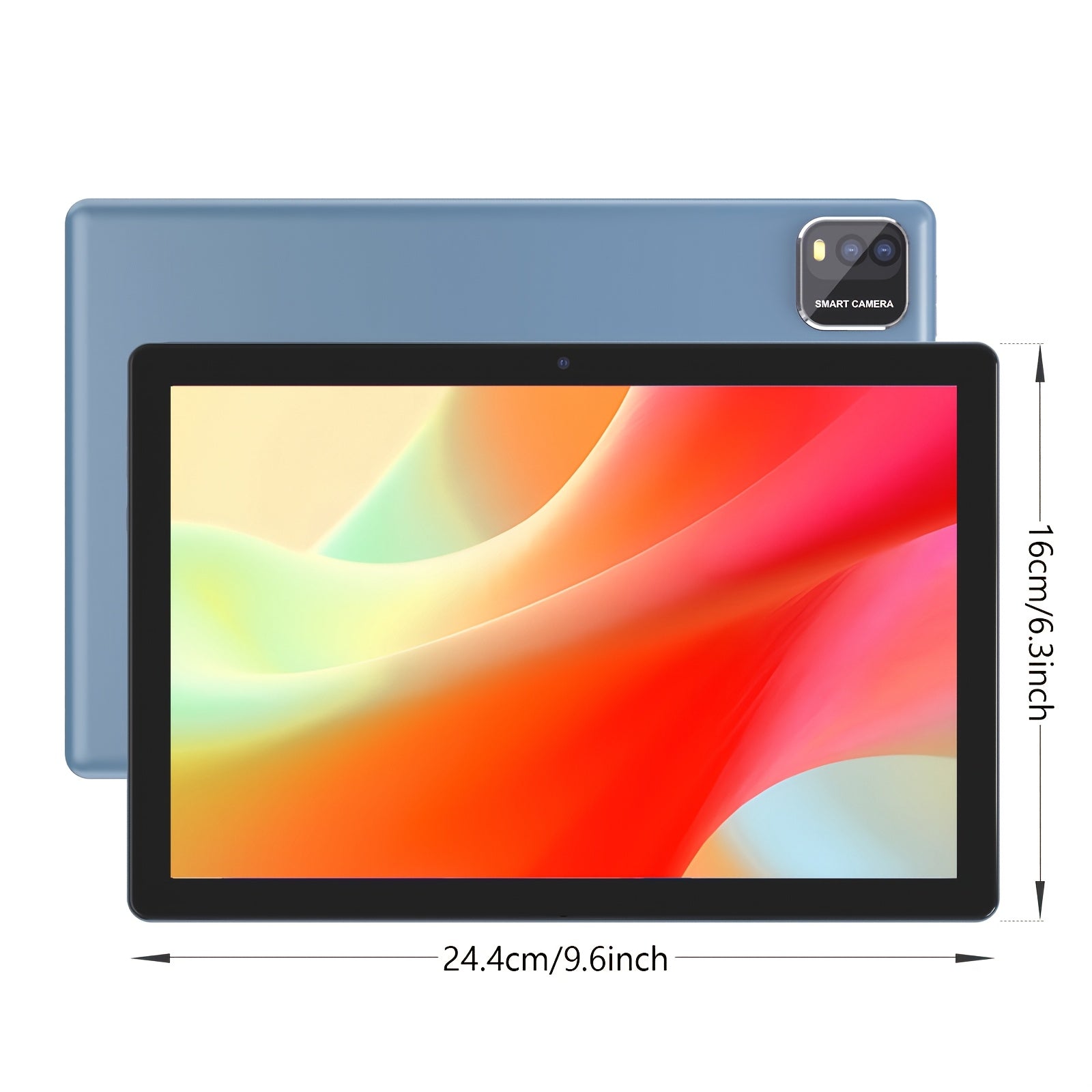 Android 15 Tablet with A Quad-core CPU And WiFi 6 Connectivity, Equipped with A 2+8MP Dual Camera And 12GB(3GB+9GB) RAM, 64GB ROM+1TB Expansion Support. Features A 10.1-inch Display, 6000mAh Battery, Optional Keyboard, Protective Case. Mouse, Stylus