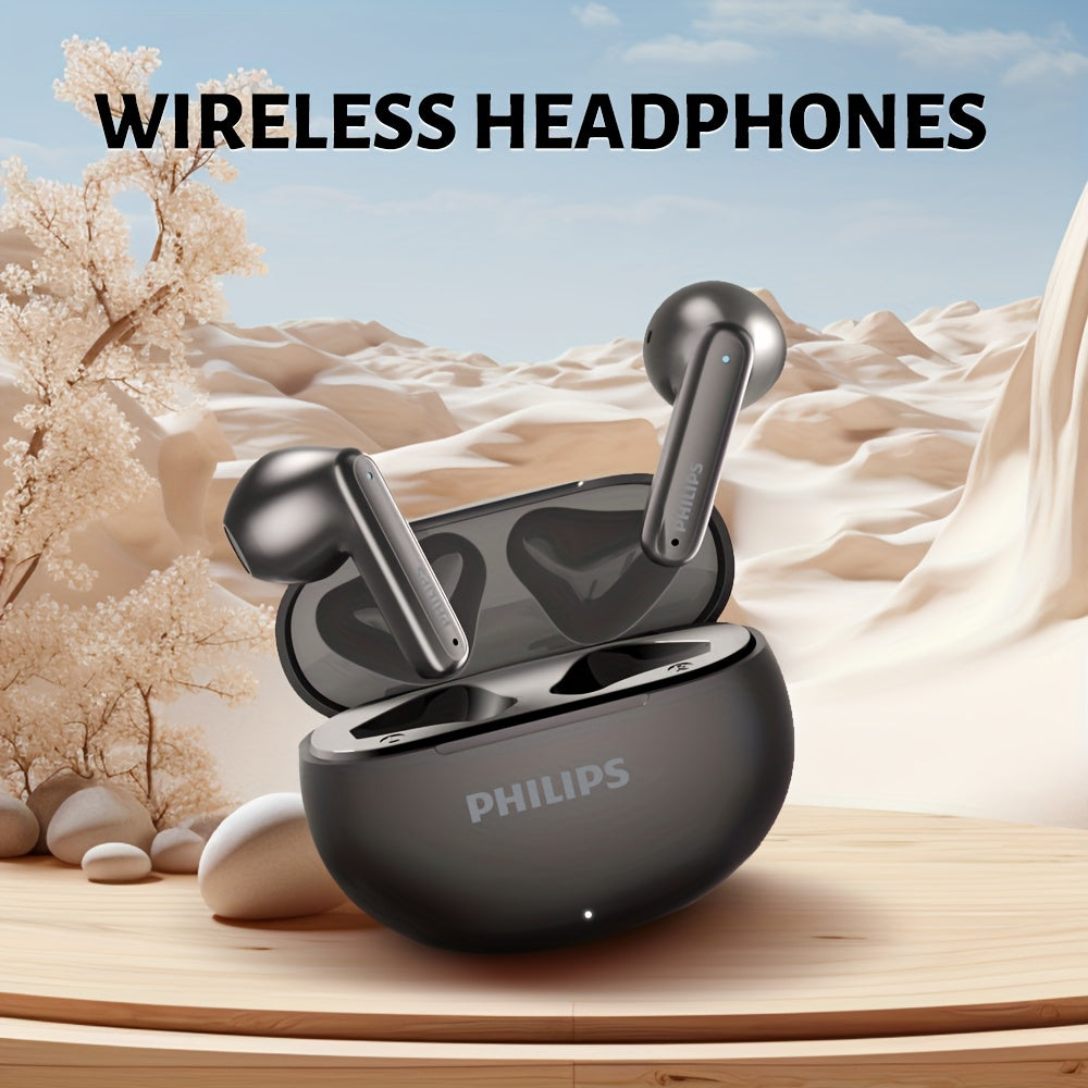 Philips SportPro True Wireless Earbuds with Charging Case - 20H Playtime, Wireless 5.4, Noise Cancelling Mic, Semi-Open Design, Type-C Charging, Ideal for Travel, Home, Office & Active Lifestyles