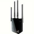 1200Mbps WiFi Extender, Boosts WiFi Signal On Dual Bands (2.4GHz/5GHz) for Up to 10000 Sq.ft Coverage. 6X Stronger Signal, Penetrates Walls. Supports 35 Devices, 4 Modes. 1-tap Setup. 4 Antennas for 360° Coverage