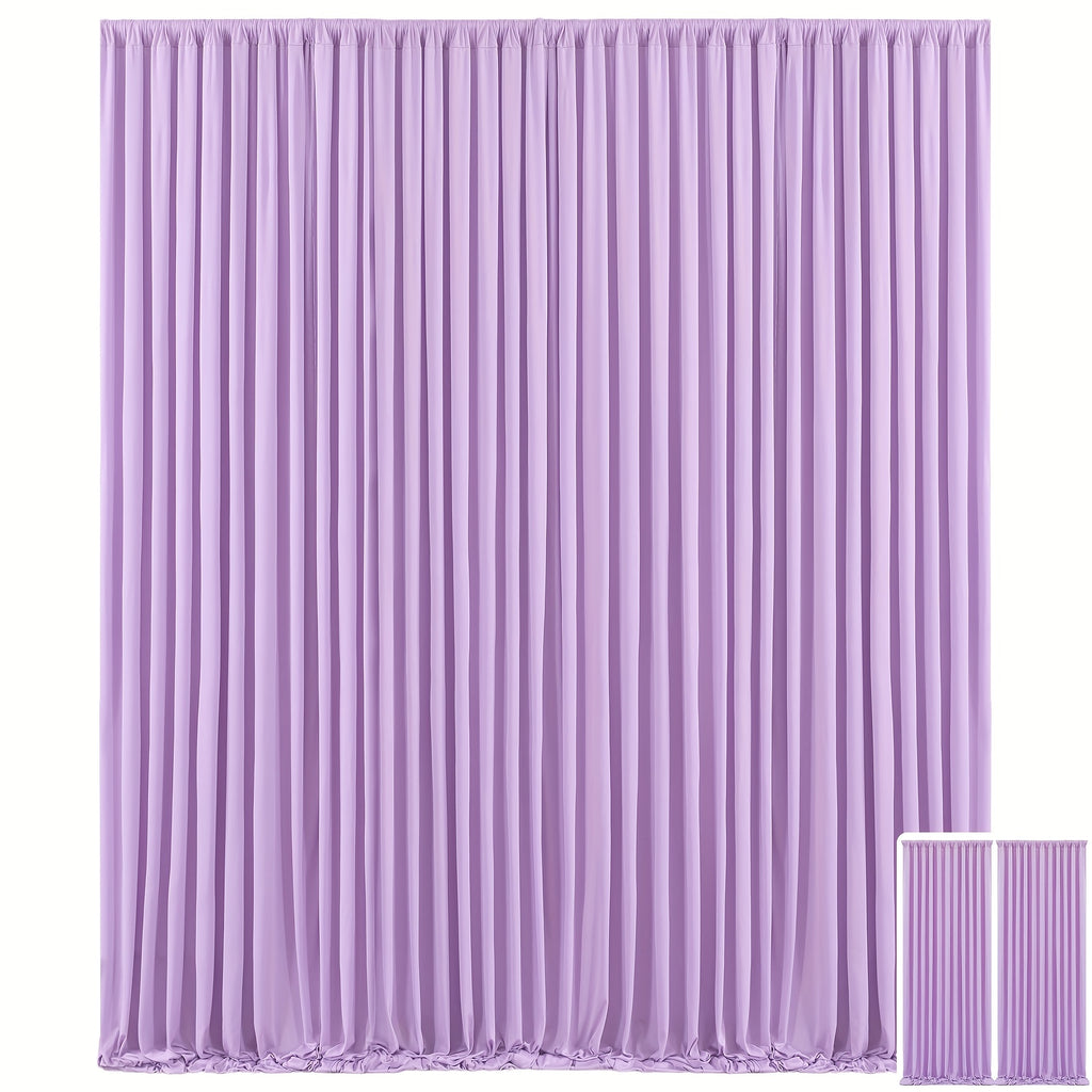 2pcs of High-End And Elegant Party Decoration Backdrop Cloth, Wear-Resistant, Wrinkle-Resistant, Soft And Smooth, Non-Transparent Party Decoration Backdrop Curtains, Suitable for Wedding, Birthday, Christening And Other Party Activities
