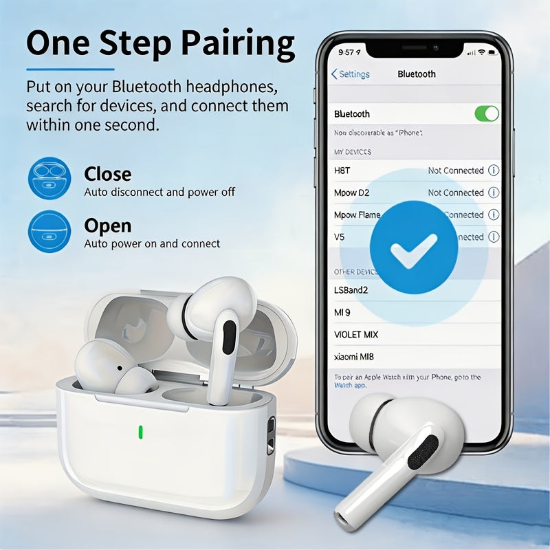 Wireless Earbuds, In Ear Earphones with Charging Case, Standard/Translation/Screen Models Are Available, High-Definition Calling, Long Battery Life, Compact And Lightweight, Ergonomically Designed, Comfortable to Wear, Suitable for Learning