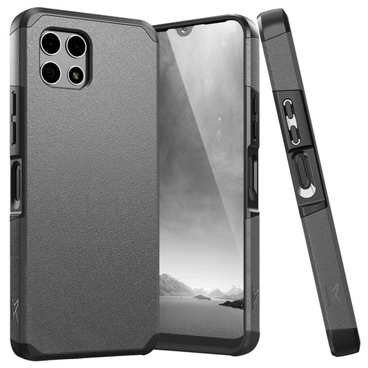 For T-Mobile Revvl 7 5G Phone Case, Dual Layer Hybrid Magnetic Support Shockproof Heavy Duty Cover
