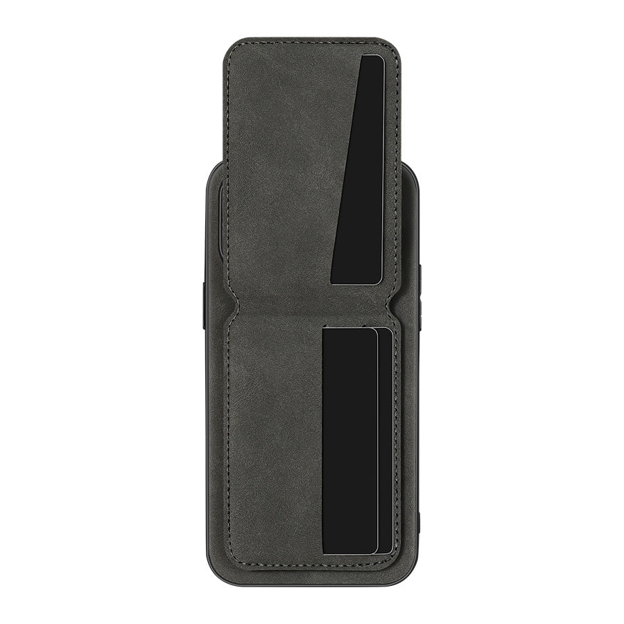 Wallet Phone Case Compatible with iPhone 16E/ 16promax/ 15plus/ 14pro/ 13promax/ 12/ 11, Luxury PU Leather, Card Holder and Stand, Moose