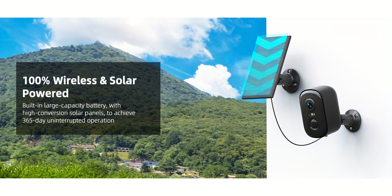 Wesecuu Solar Camera Offers Wireless Security Solutions for Both Indoor And Outdoor Use, Ideal for Home Surveillance. It Is Compatible with 5G And 2.4Ghz Wifi, And Can Be Monitored Via a Smartphone App. This Camera Is Suitable for Pets