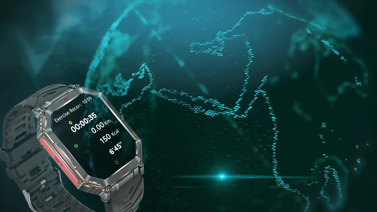 Outdoor Adventure Smartwatch, All-metal Body Design, Rugged And Durable, Built-in GPS For Accurate Positioning, IPX8 Waterproof, Altimeter And Barometer Compass, With LED Flashlight, Supports Making And Receiving Calls, Message Reminders