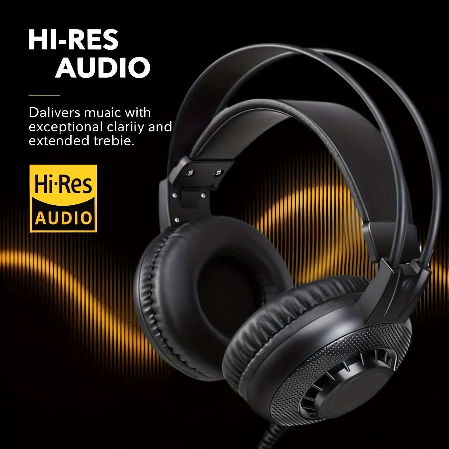 Professional Studio And Gaming Headphones With Boom Arm Microphone - Over-ear Wired Headphones, Hi-Res Audio, Noise Cancellation, Compatible With PC, PS4, Xbox One, Skype, Zoom - Durable, Detachable Cable, Compatible With Smartphones/tablets/DJ/offi