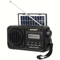 FM Portable Radio, Multi-Functional Radio (R-49BTS), Retro Wireless Wireless Speaker with Solar Panel, Supports USB/TF Card Playback, Digital Radio with Loud Volume, Suitable for Indoor/Outdoor Travel Or Emergency, 250Th Independence Day Gifts