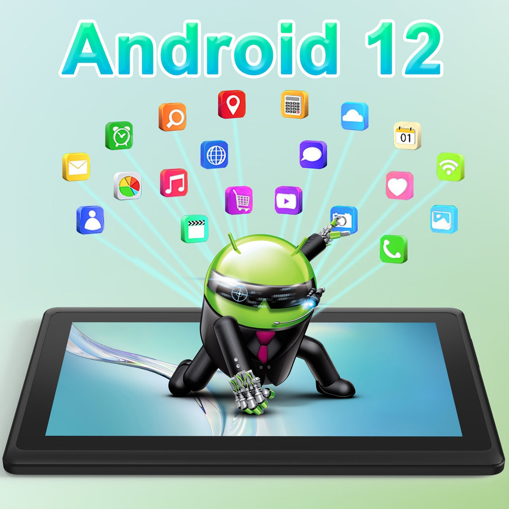 PEICHENG 7-inch, Android 12/14, CPU- A133/2GB RAM+32GB ROM, Tablet Computer, 1024x600 High-definition IPS Screen, 3000mAh Battery, Dual Cameras 2MP Front + 5MP Rear, 2.4G Wifi, Type C Interface, Supporting Reading, Learning And Taking Photos