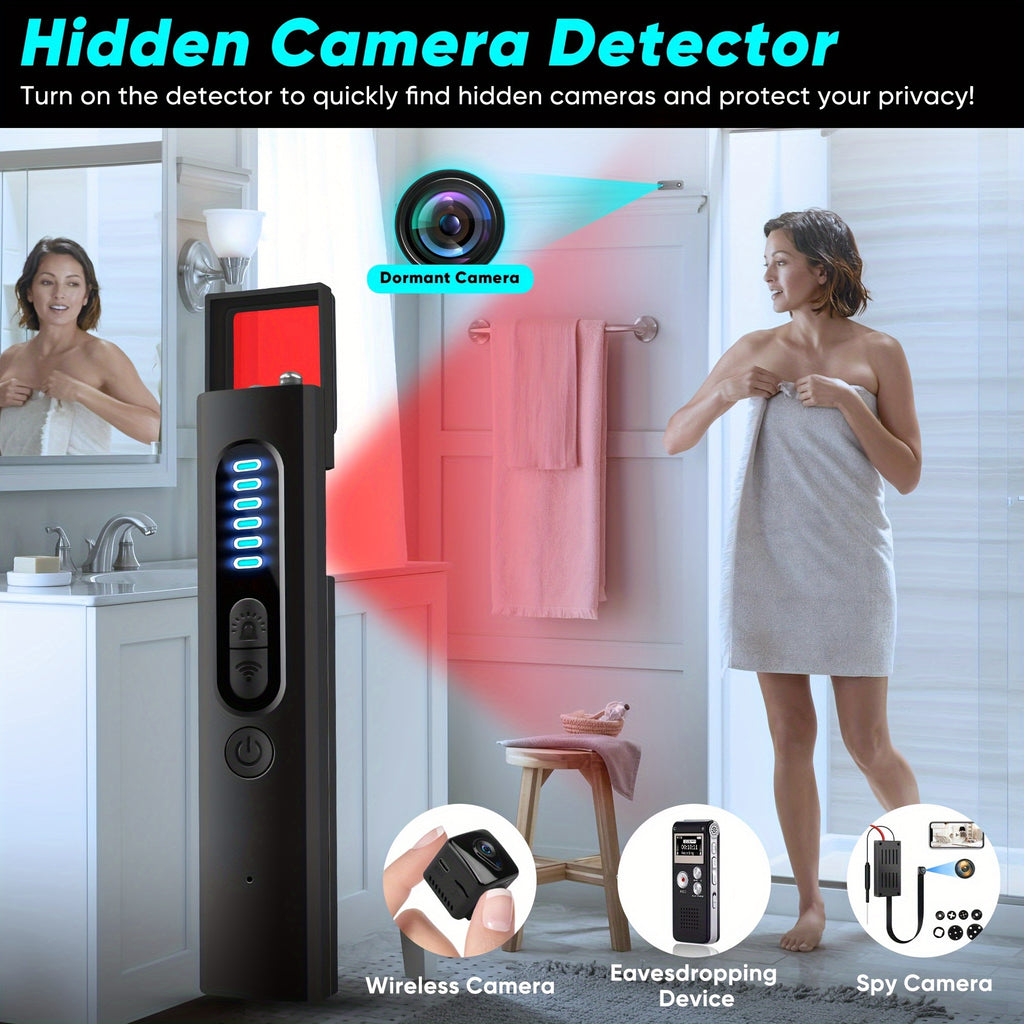 [Portable Wireless Camera] Hidden Camera Detectors, Portable Wireless Camera Detectors, Anti-Spy Camera Detector Bug Detector With Finding Wireless Camera, Wired Camera, Night Vision Camera, Socket Camera, Infrared Camera, GPS Camera, Pinhole Camera & EM