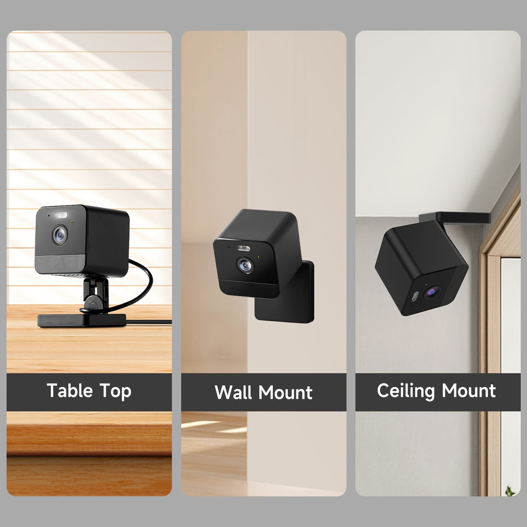 [1080P] 2/4pcs Of Wireless Security Camera With 2.4G/5G WiFi, Motion Detection, Baby Monitor, Night Vision, 2-Way Talk & Siren, Supports Cloud & 256G SD Card, 1080P Home Security Cameras