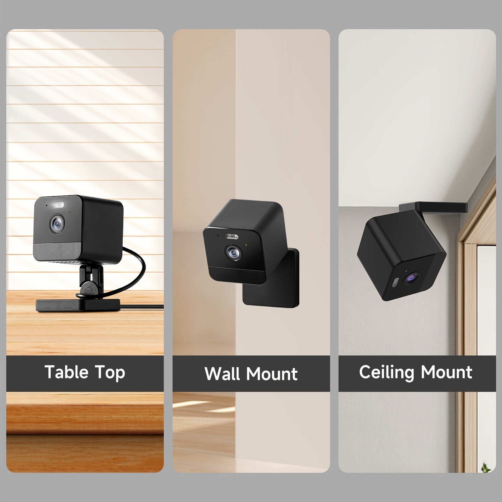 [1080P] 2/4pcs Of Wireless Security Camera With 2.4G/5G WiFi, Motion Detection, Baby Monitor, Night Vision, 2-Way Talk & Siren, Supports Cloud & 256G SD Card, 1080P Home Security Cameras