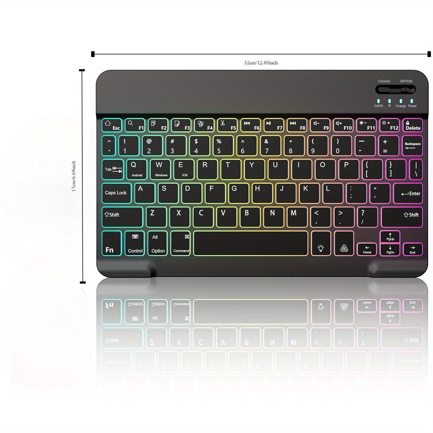 10-Inch Wireless RGB Backlit Gaming Keyboard and Mouse Set, Portable Keyboard Mouse and Mouse Pad Combo for PC iOS Android Tablets and Computers
