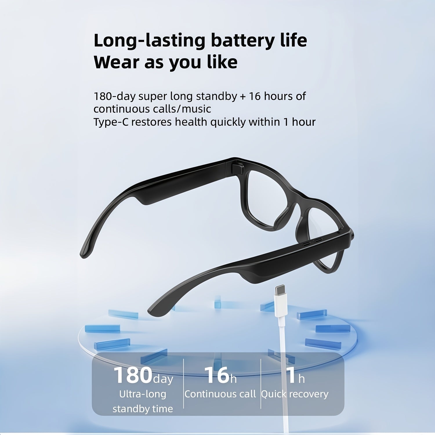 [200MP Dual Cameras] Klzo's Latest Wireless Smart Glasses, Ai-Enabled Camera Glasses with Dual Cameras And 200MP Resolution, Designed for Cycling And Sports Photography. Features Include Ultra-Long Battery Life, High-Fidelity Audio, And Touch-Activated Vo