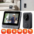 Smart Video Doorbell, Wireless Video Doorbell, Visual Doorbell Camera, 4.3-inch IPS 720P Monitor Screen Doorbell Camera with, Two-Way Audio, Enhanced Night Vision, Long Battery Life, Wall-Mounted, No Subscription, No WiFi Required, No App Required