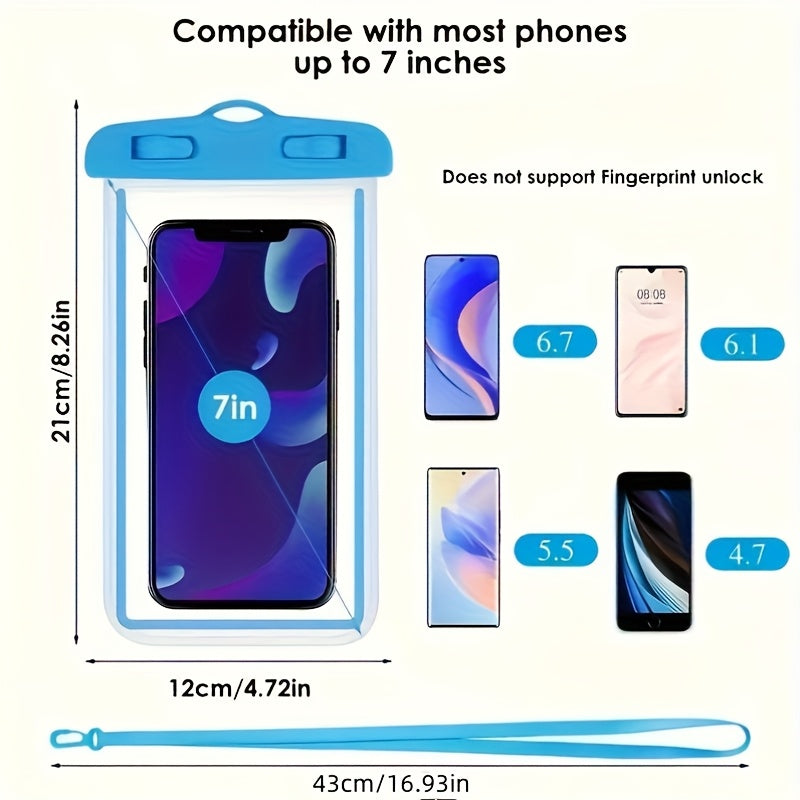 [Universal Mobile Phone Bag] 6pcs Universal Mobile Phone Bag | Outdoor, Swimming, Boat And Beach Accessories For Mobile Phones