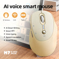 New AI Office & Study Wireless Mouse - Voice Input & Translation, Auto Writing & PPT Assistant, Dual Mode BT+2.4G, Rechargeable With Battery Indicator, Portable Mouse For Laptop, Tablet & PC