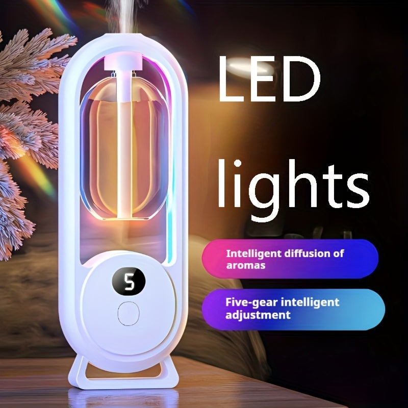 Sonic Technology Aromatherapy Humidifier with 7 Color LED Light - Quiet, USB Powered Mini Essential Oil Diffuser for Bedroom, Office, Cafe & Yoga And Bedroom Deodorization, Timer Setting, Humidifier, 5.07 Oz, SAP
