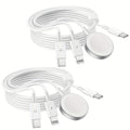 3-In-1 (White/6Ft/1.8M) Charger for Apple Watch, for Iphone Watch Charger, USB C Multi Charging Cable for Various Devices, Travel Charger for Iwatch 9/8/7/6/5/4/3/2/1/Ultra2/Se, Compatible with for Iphone 15/14/13