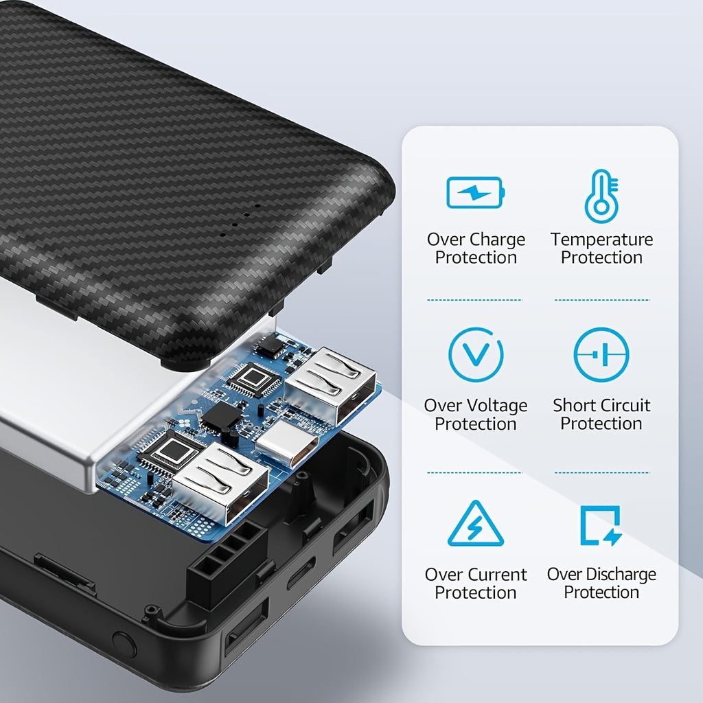 20000Mah Power Bank Heated Vest 5V 3A Output Power Bank Heated Jacket Battery Charger External Battery Winter Heating Scarf Socks Power Bank