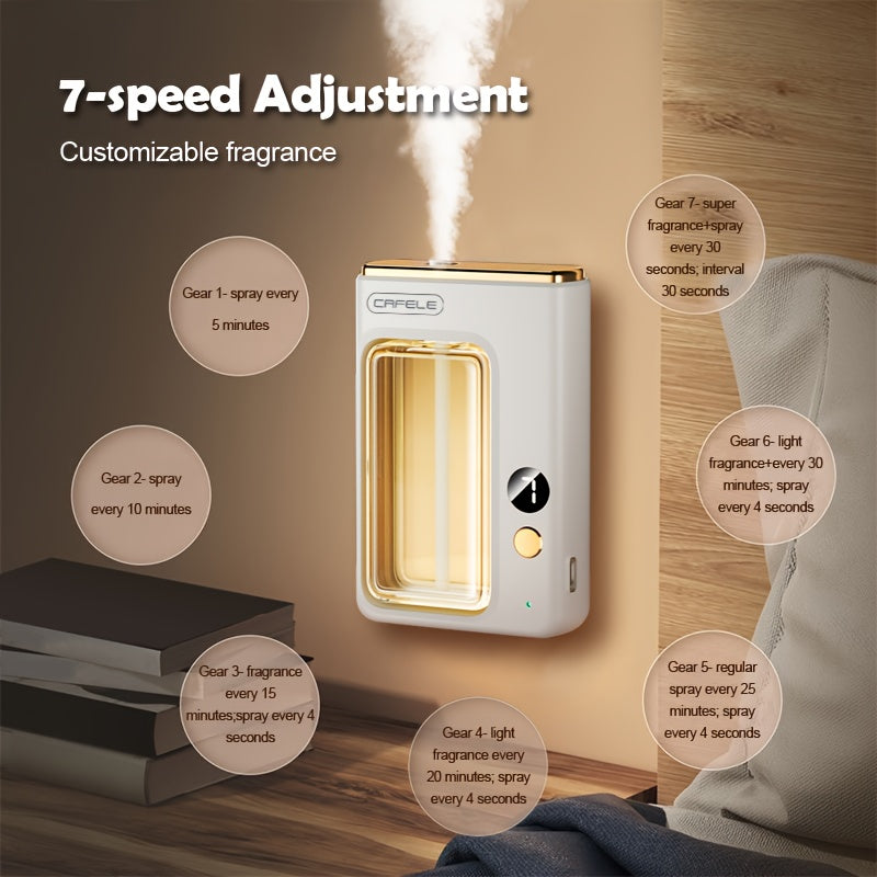1 Aroma Diffuser + 1/3/5 Bottles Of Perfume Set Diffuser For Home, Large Capacity Diffuser, Bedroom Humidifier, Essential Oil Diffuser With 1/3 Bottles Of Essential Oils, 7-level Adjustment, Usb-Powered Device, Auto Shut-Off