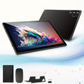 [Android 15 Tablet] 10.1-Inch Android 15 Tablet, 8GB RAM + 128GB ROM, WiFi, 1280 X 800 HD Display, 8000mAh Battery, Dual Cameras 5MP +16MP, Stereo Speakers, Includes Keyboard, Case, Mouse, Stylus, USB Cable, Productivity Tablet, Stylish Design, Durable Co