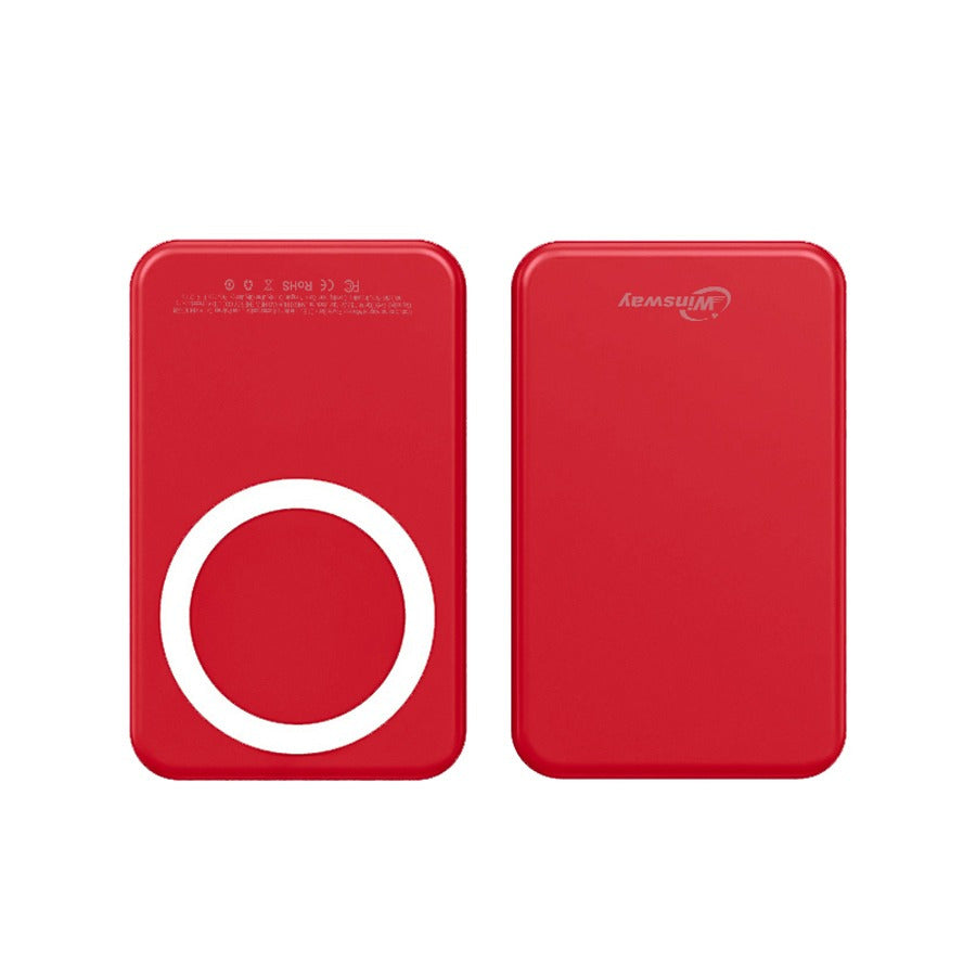 Winsway 5000mAh magnetic mini mobile power bank, supports PD and QC 3.0 fast charging, colorful and versatile, suitable for iPhone 17/16/15/14/13 series
