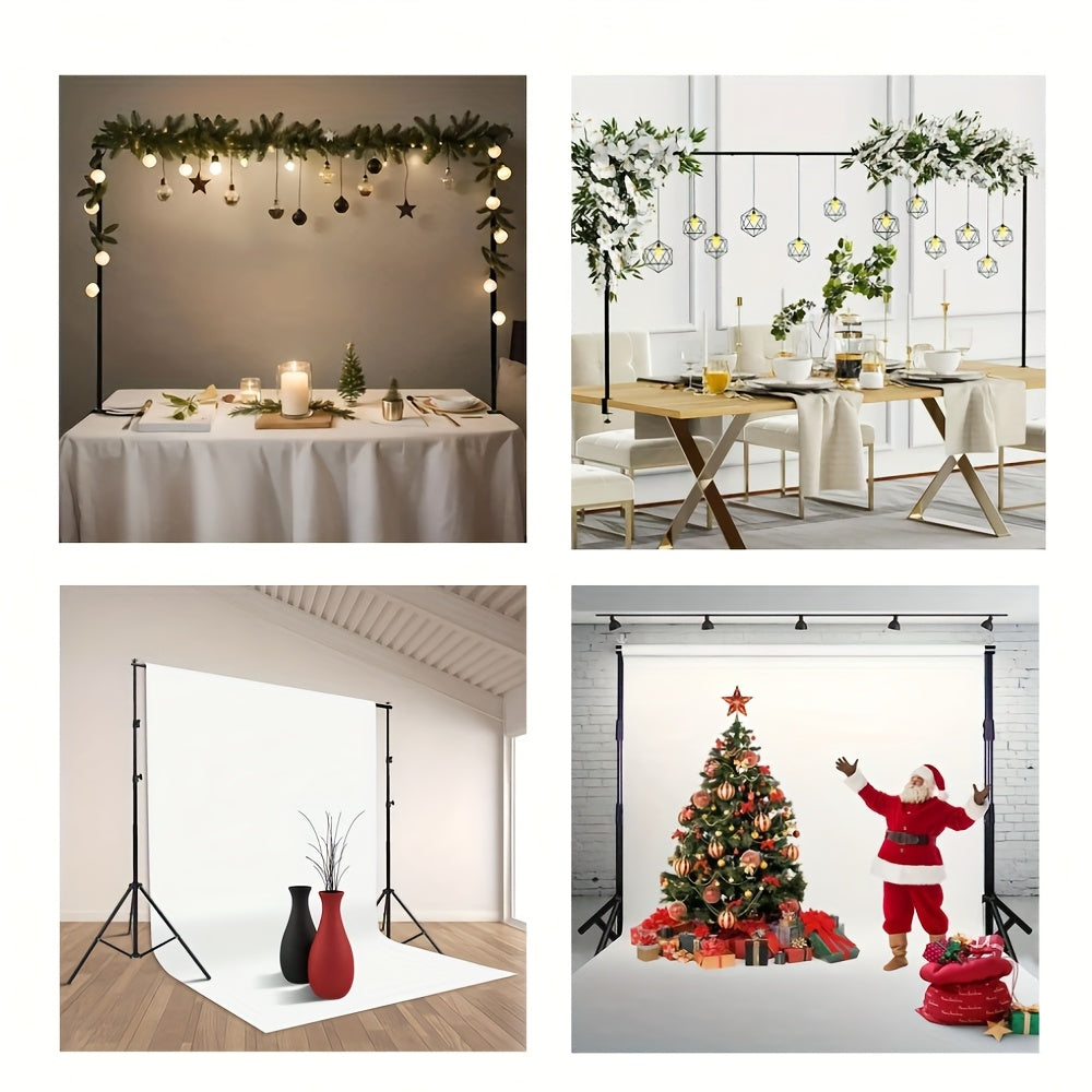 Backdrop Stand Photo Video Studio, 10x7ft Adjustable Background Stand System Kit with Carrying Bag for Photography/Wedding/Party Decoration/Portrait