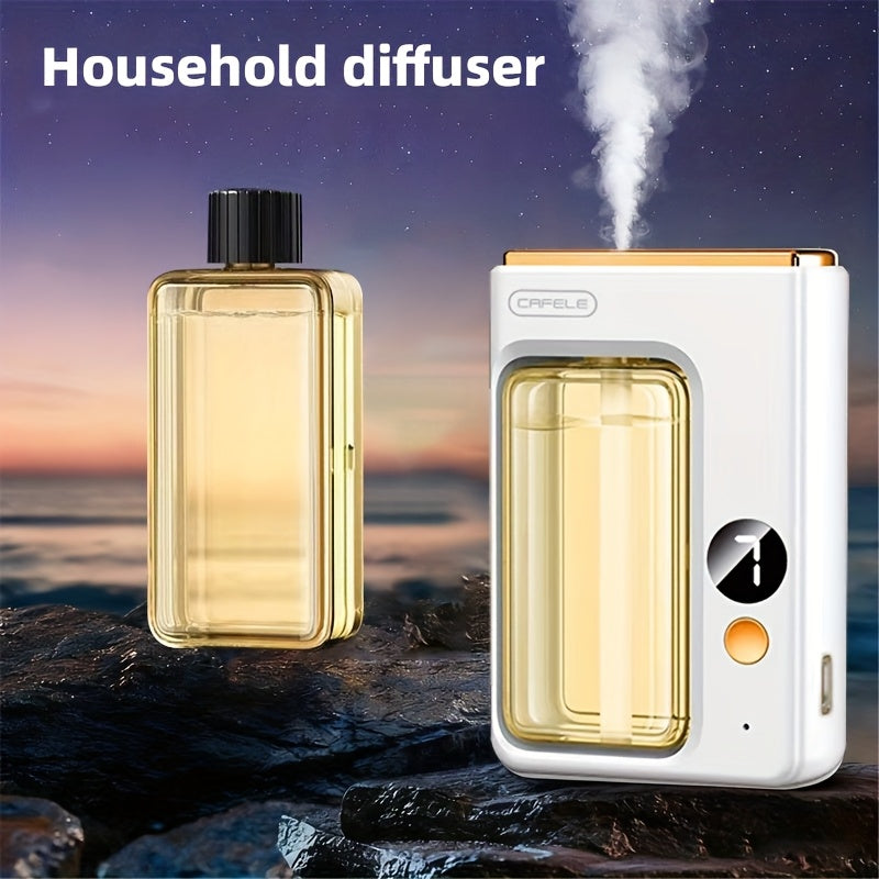 1 Aroma Diffuser + 1/3/5 Bottles Of Perfume Set Diffuser For Home, Large Capacity Diffuser, Bedroom Humidifier, Essential Oil Diffuser With 1/3 Bottles Of Essential Oils, 7-level Adjustment, Usb-Powered Device, Auto Shut-Off