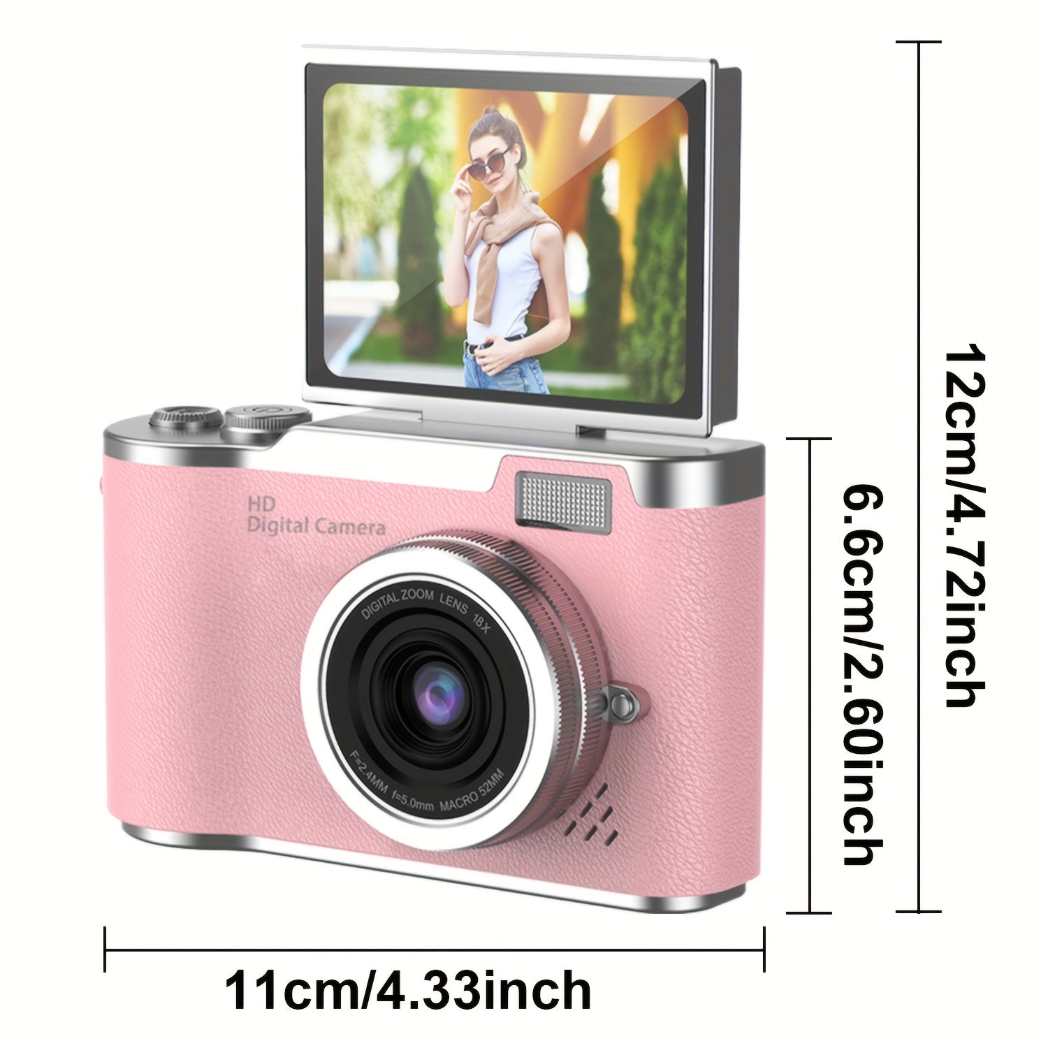 1080P HD Digital Camera Designed for Vlogging, Featuring a 2.4-Inch LCD Screen And Rechargeable Capabilities. Ideal for Beginners, It Comes with a 32GB Card for Photos, Videos, And Webcam Use, Making It a Perfect Gift for Thanksgiving, New Year