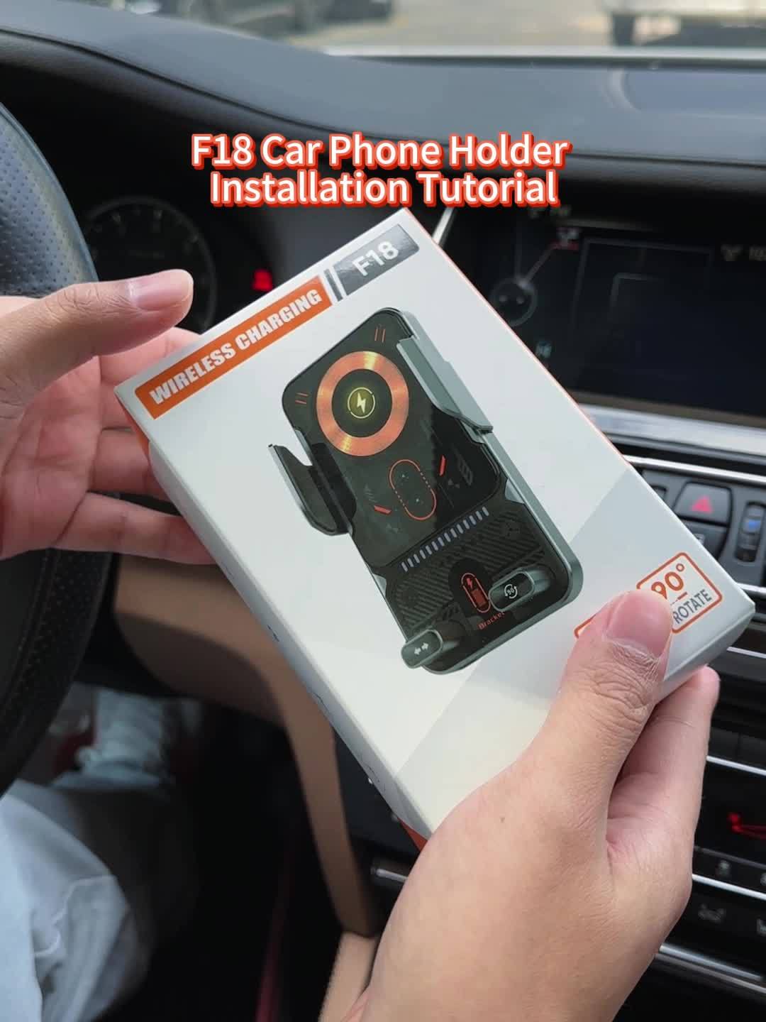 [15W Fast Charge Car Holder] 15W Fast Charge Auto-Sensing Car Wireless Charging Holder | Smart Alignment, Case Friendly, Rotating Magnetic Air Vent Phone Mount for iPhone And All Qi-Compatible Devices