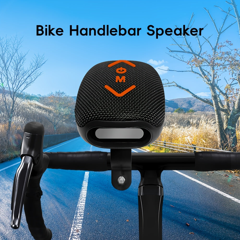 Outdoor Wireless Bike Speaker. 7W Stereo with Deep Bass to Crank up Your Journey, 1200mAh for 10 Hours, IPX-5 to Shrug Off Rain/sweat. Supports BT/TF/TWS & Hands-free Calls – Built for Motorcycles, Travel Bikes, and Every Mile in Between