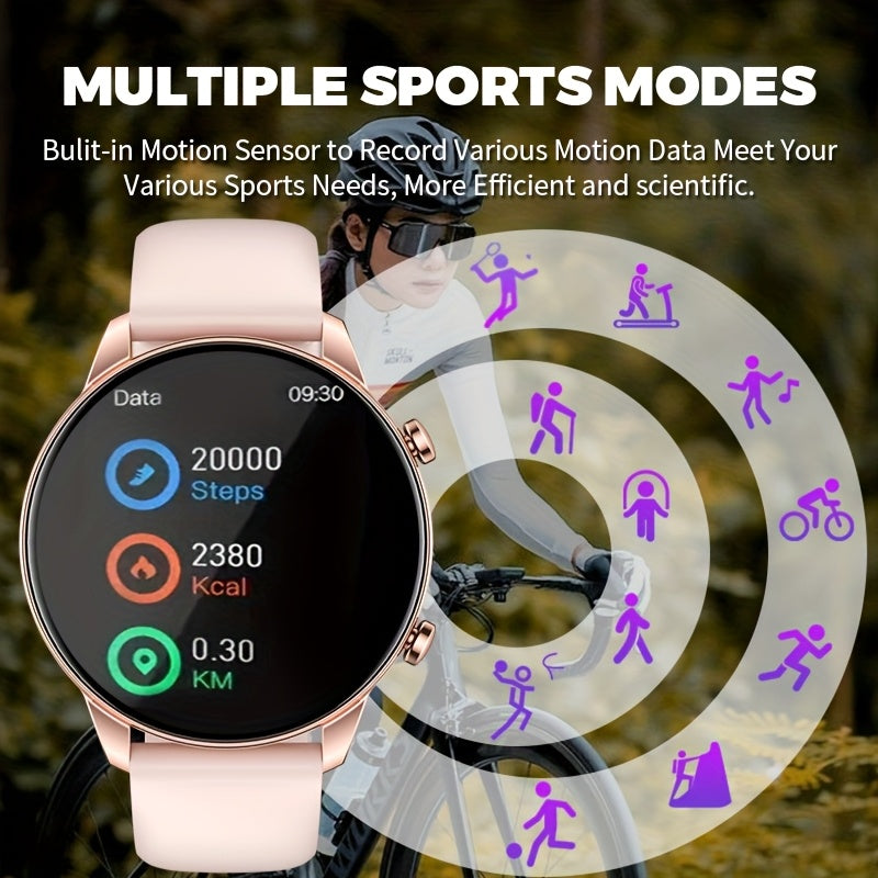2025 Hot Round Model, 2.01 Large Screen, Smart Watch, With Wireless Call (answer/ Make/ Reject Calls) For Men And Women, With 100 Sports Modes, Sleep Monitor, With Game/ Weather/ Calculator/ Pedometer - For Android IPhone. A Must-have For Gifts!