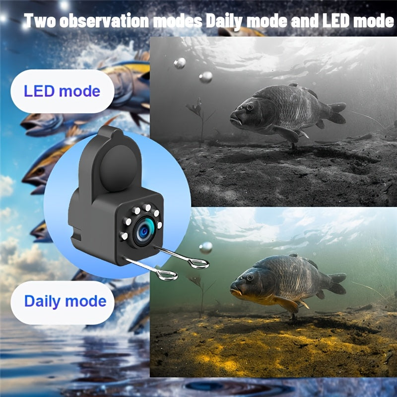 XHJ Upgraded Portable 4.3-Inch High Definition Underwater Fishing Camera with Triple Light Shielding And Night Vision, HD Camera And Bait Monitor, Complete Fishing Kit