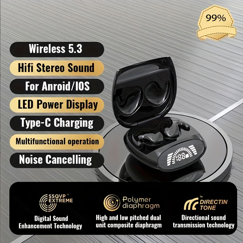 Ultra Thin Wireless Sleep Earbuds, Invisible Earphones, BT5.3 Side Sleeping Special Small Ear Canal Sleep Earphones, Invisible In Ear Mini Earphones, Suitable for Samsung/Android