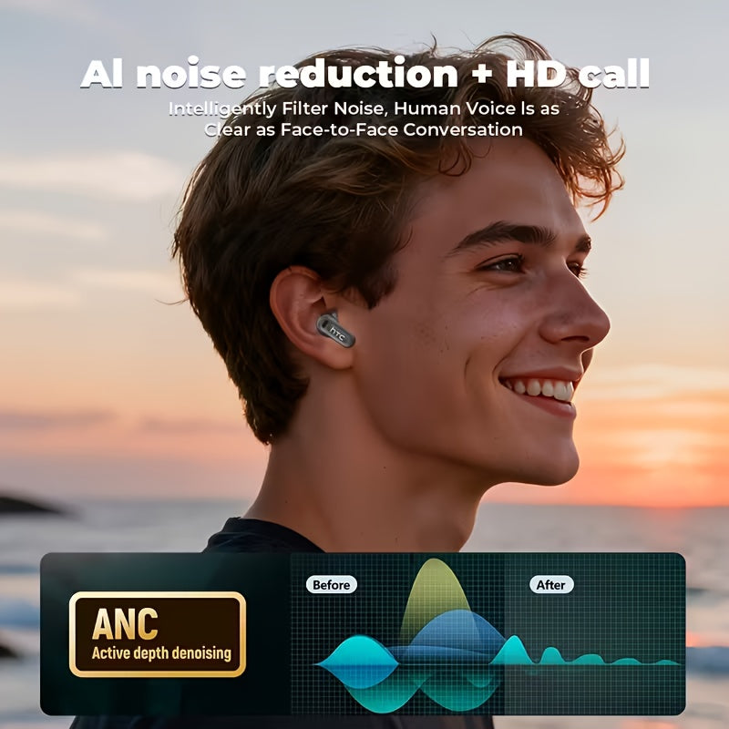 The New HTC NE20 TWS Wireless Headphones Feature 131 Language Translation, High-definition LED Display And High-fidelity Wireless Headphones. They Are Suitable for Office Use, Sports, Study And Audio Calls. Built-in Microphone. Birthday Gift