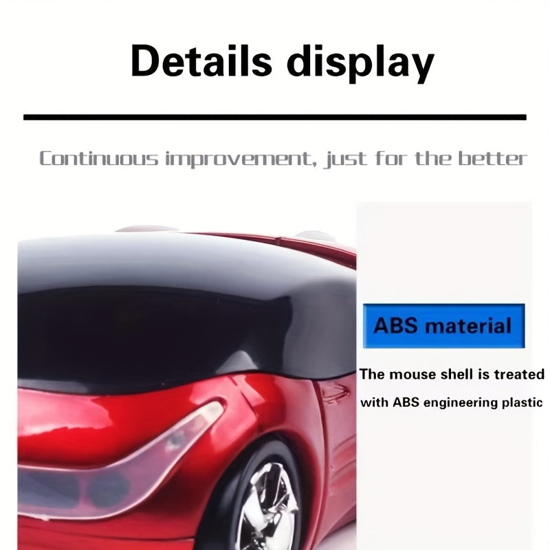 2pcs Set = 1 Creative Car-Shaped Mouse + 1 Random Color Mouse Pad. Computer Mouse, Laptop Mouse - Suitable for Business, Home, Gaming, Notebook, and Desktop Computers. Universal, Fashionable Car-Shaped Design. Ideal as a Holiday Gift, Couple's Gift