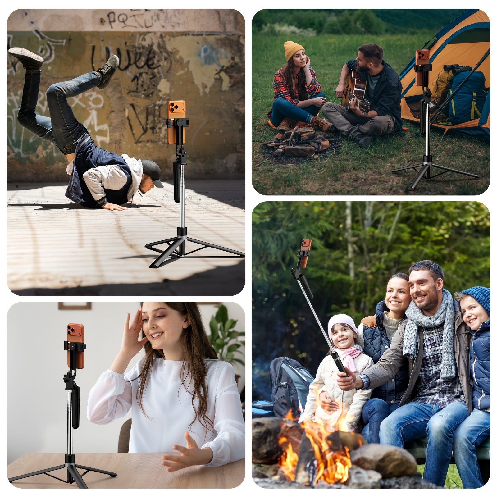 2026 New Selfie Stick Featuring a Tripod | Extends to 170Cm/67In, Comes with Remote And Phone Holder, Optional Dual Light Model, Perfect for Video Blogging And Live Streaming, Works with Cameras/Gopro Using 1/4 Mount