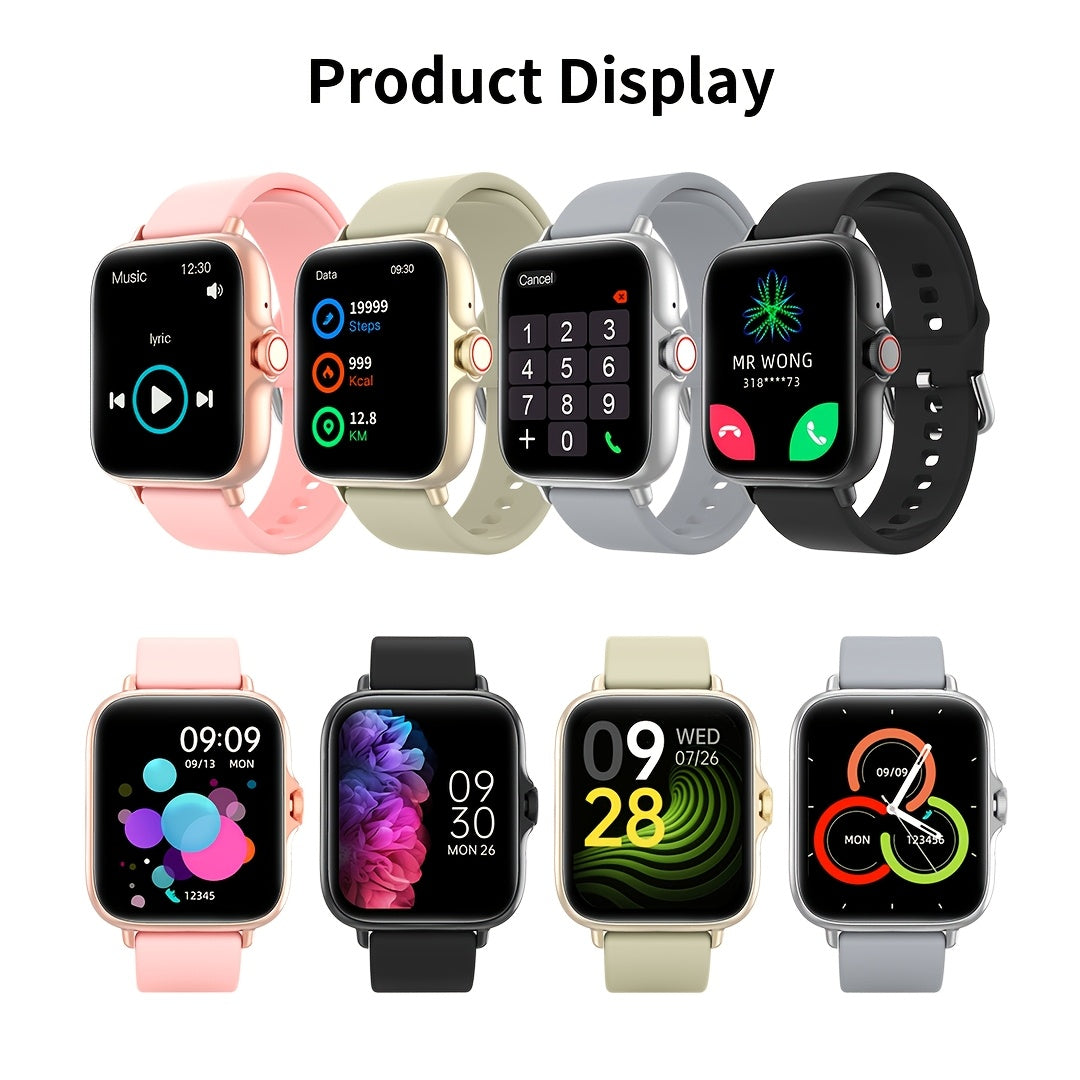 2026 Newly Upgraded Large-Screen Full-Touch Smartwatch | Message Alerts, Wireless Call Reception, Activity Tracker, Health Monitoring, Compatible with iPhone/Android, The Perfect Gift for Birthdays And Holidays