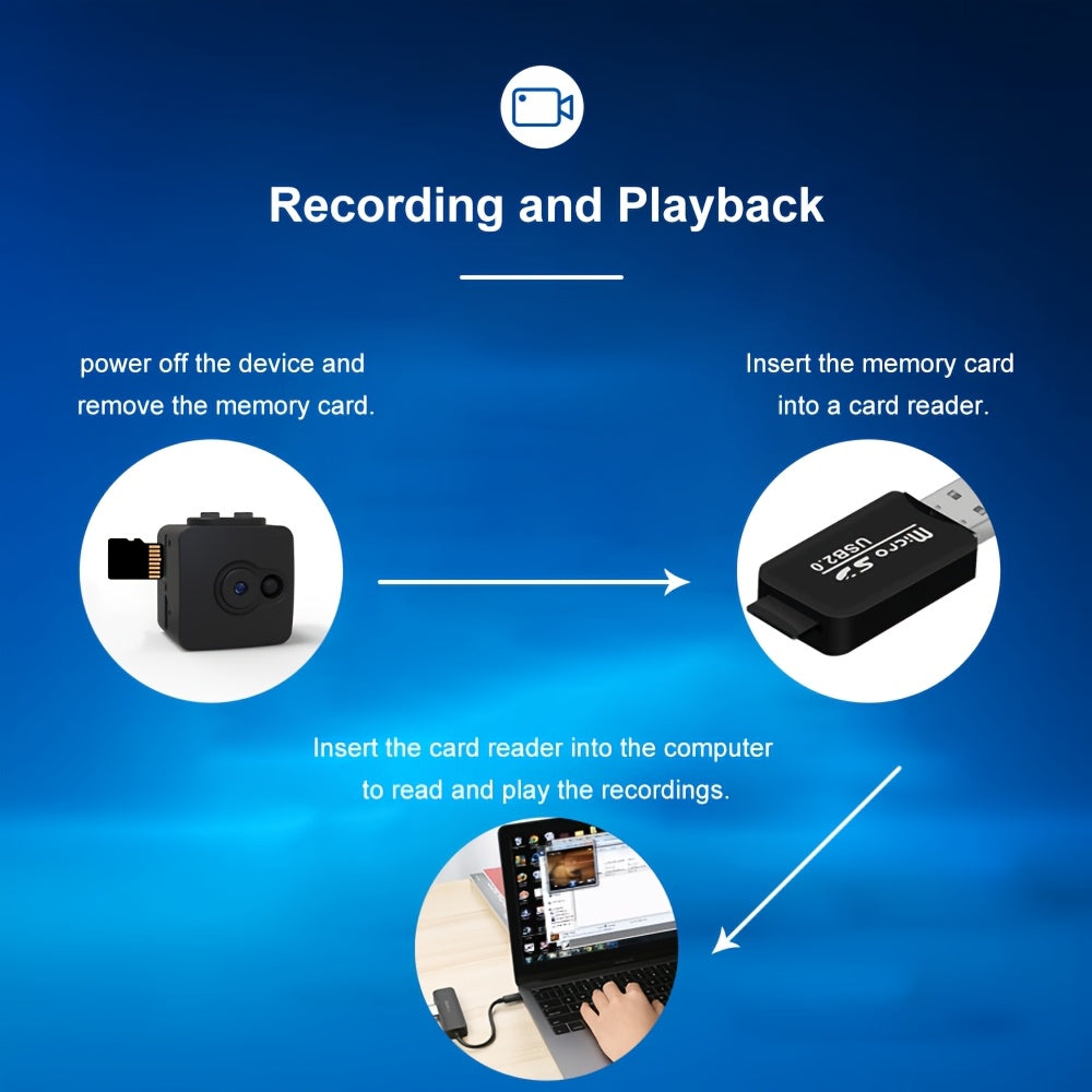 Direct-Recording Camera No Wi-Fi Needed Supports Up To 32GB SD Card Continuous Loop Recording Portable & Rechargeable Battery Camera Plug-and-Play Setup Ideal For Home Security Baby Monitoring Pet Camera Office Surveillance Halloween Gift Compact De