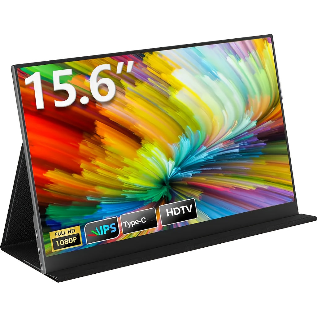 2026 New HDRinch Portable Monitor Laptop, 16;9 15.6-inch 1080p72 NTSC 100 SRGB USB C HDTV Travel External Second Computer Screen HDRinch Portable Monitor Laptop, Gaming for Monito, for iPhone, for Android, PC