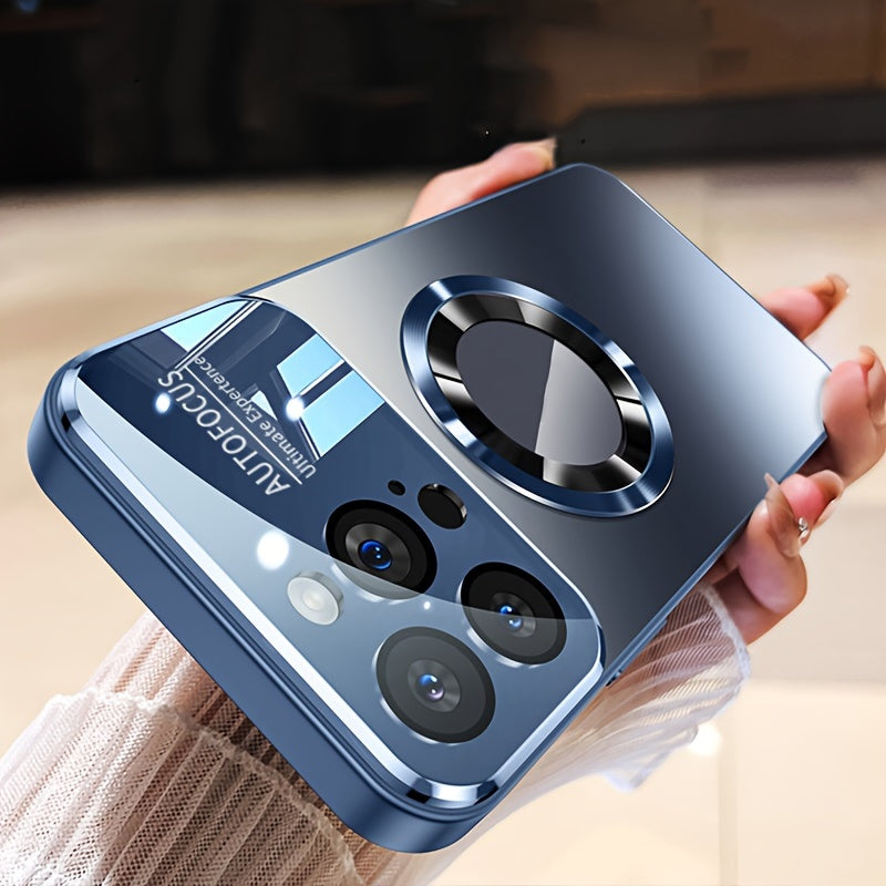 New Luxury Matte Titanium Phone Case, Compatible with Iphone 17 Pro, Iphone 17 Pro Max, Iphone 17 Air, And Iphone 17. Features Magnetic Wireless Charging, Shockproof Glass for Camera Lenses, And a Built-In Lens Protector. A Perfect Christmas Gift.