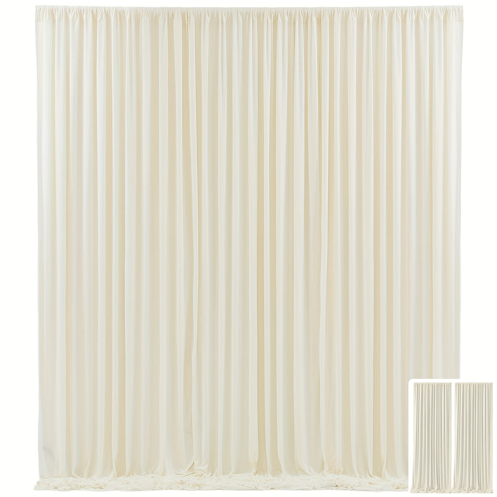 2pcs of High-End And Elegant Party Decoration Backdrop Cloth, Wear-Resistant, Wrinkle-Resistant, Soft And Smooth, Non-Transparent Party Decoration Backdrop Curtains, Suitable for Wedding, Birthday, Christening And Other Party Activities