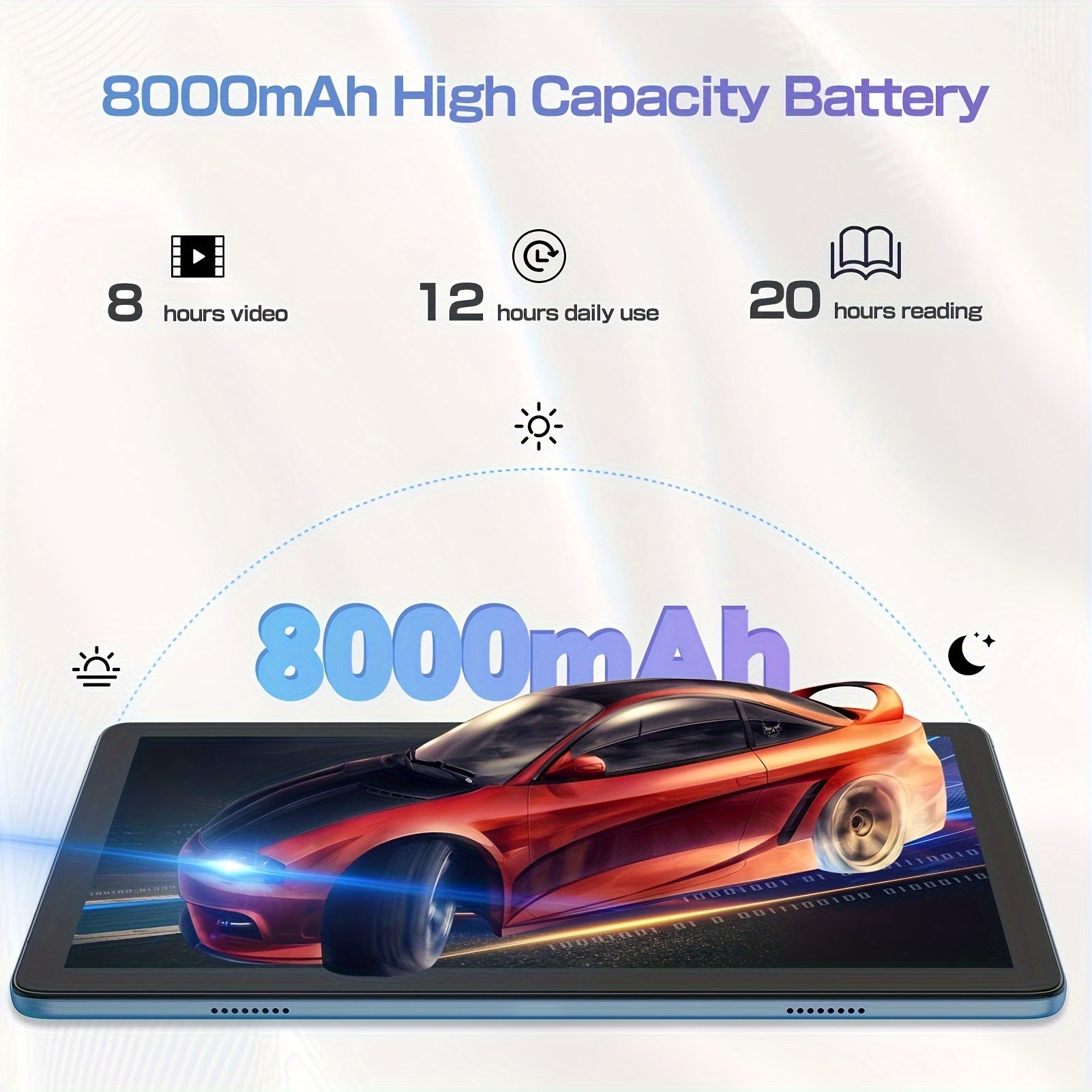 PRITOM Tablet 10.1-inch Android 14 operating system Tableta, 2-in-1 tablet with keyboard, mouse, protective case, stylus, 128GB ROM+(4GB+4GB expansion) RAM, 8MP dual camera, 8-core processor, 8000mAh battery, 1280 * 800IPS high-definition display, Tab, Wi
