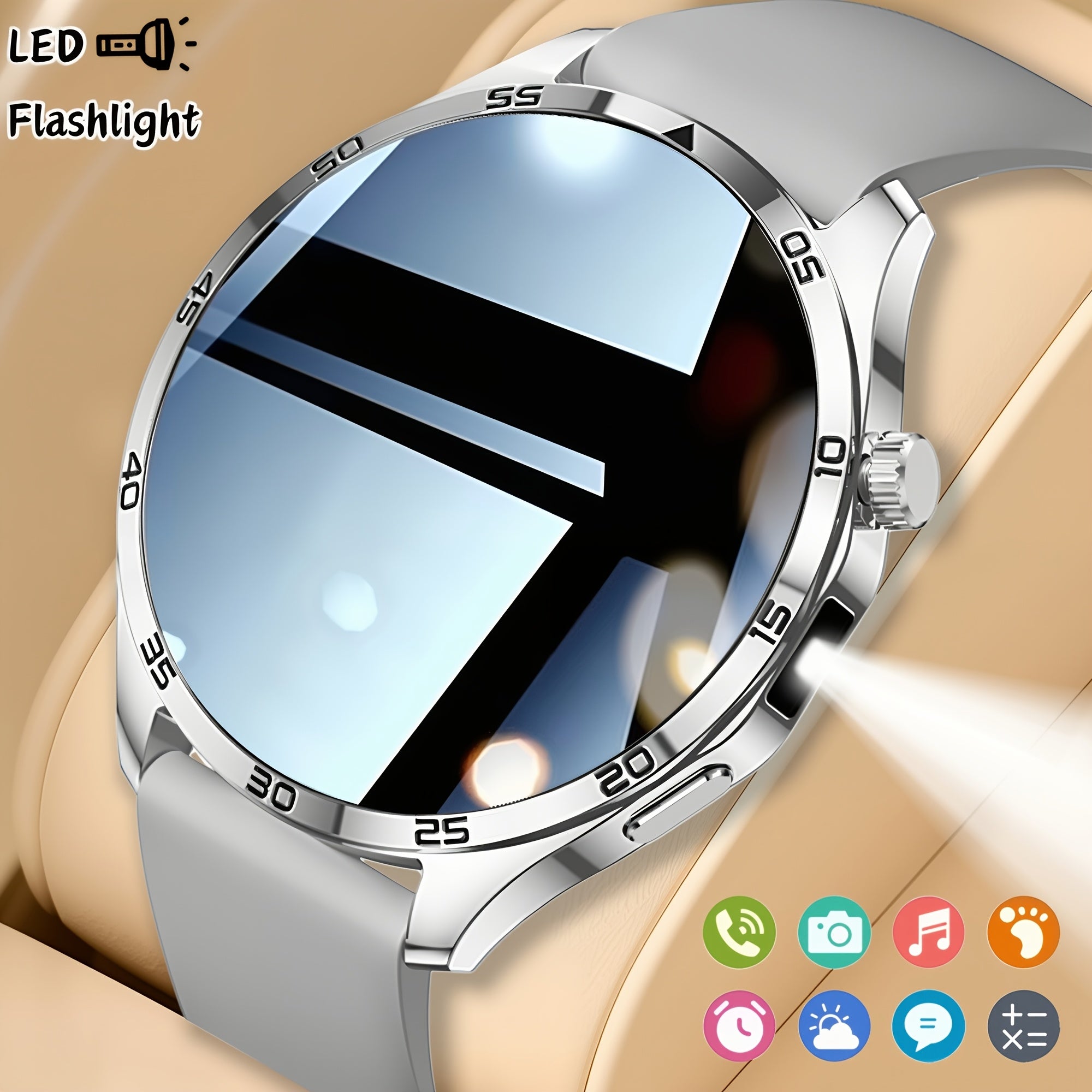 [Valentine's Day Gift] New Smartwatch, Unisex | Valentine's Day Gift - Wireless Calling/Texting/Multiple Sports Modes/Remote Camera Control/Fitness Tracker, Compatible with Iphone And Android, USB Charging, Silicone Strap, Smart Connectivity, Modern Style
