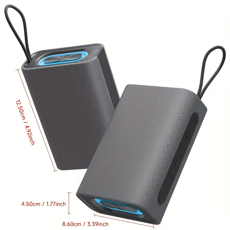 PEICHENG Portable Wireless Speaker with Stereo Surround Sound, USB- & -Operated, USB-C, for PC/Smartphone/Tablet, /Outdoor Speaker System, Compact for, Gym, Travel, Button-Controlled Easy