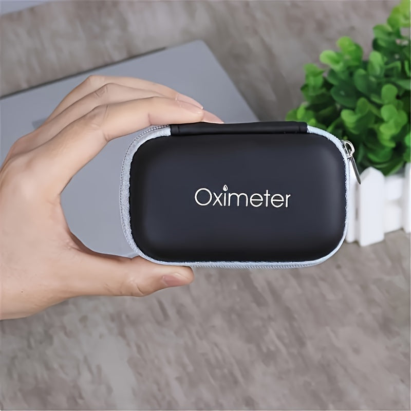 Oximeter Storage Bag And 1pc Cleaning Rod, Portable Packaging Box, Fingertip Pulse Oximeter Storage Case