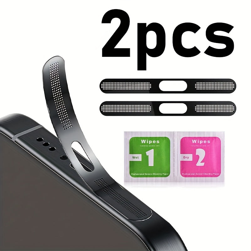 2pcs for iPhone Series Universal Metal Phone Speaker Dust Mesh - Perfect Gift for Birthday, Easter, President's Day, Boys And Girlfriends, Various Colours!