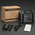 [Portable Power Station] 300W/150W/100W Portable Power Station Solar Generator - Compact Lithium-Ion Battery Charger with AC Outlet, DC & USB Outputs, LED Flashlight, Built-in Cooling Vents for Camping, RV, Emergency Home Use, Festivals - Portable Charger